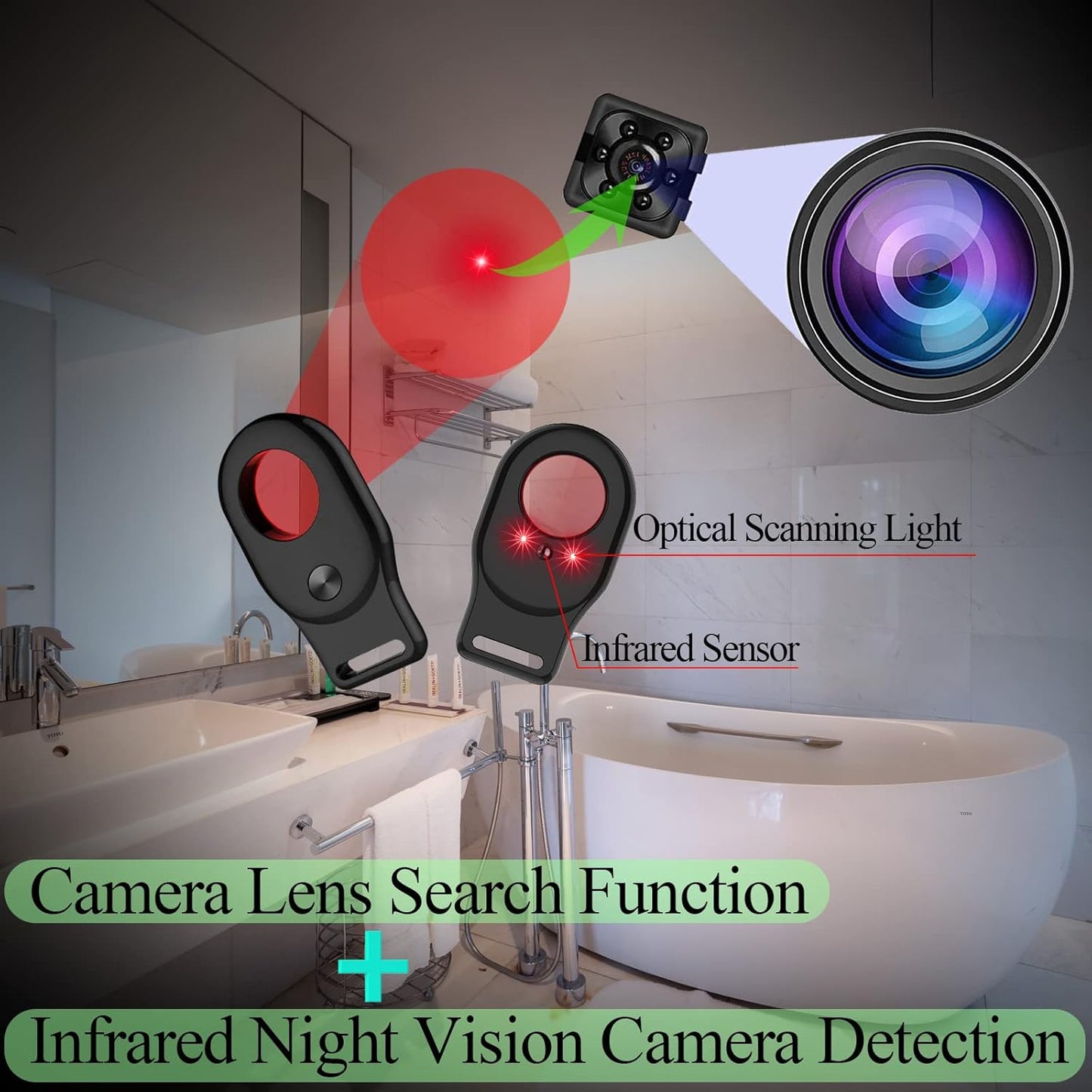 K-Camera Finder, Hidden Camera Detector, Bug Detector, Car Tracking Detector