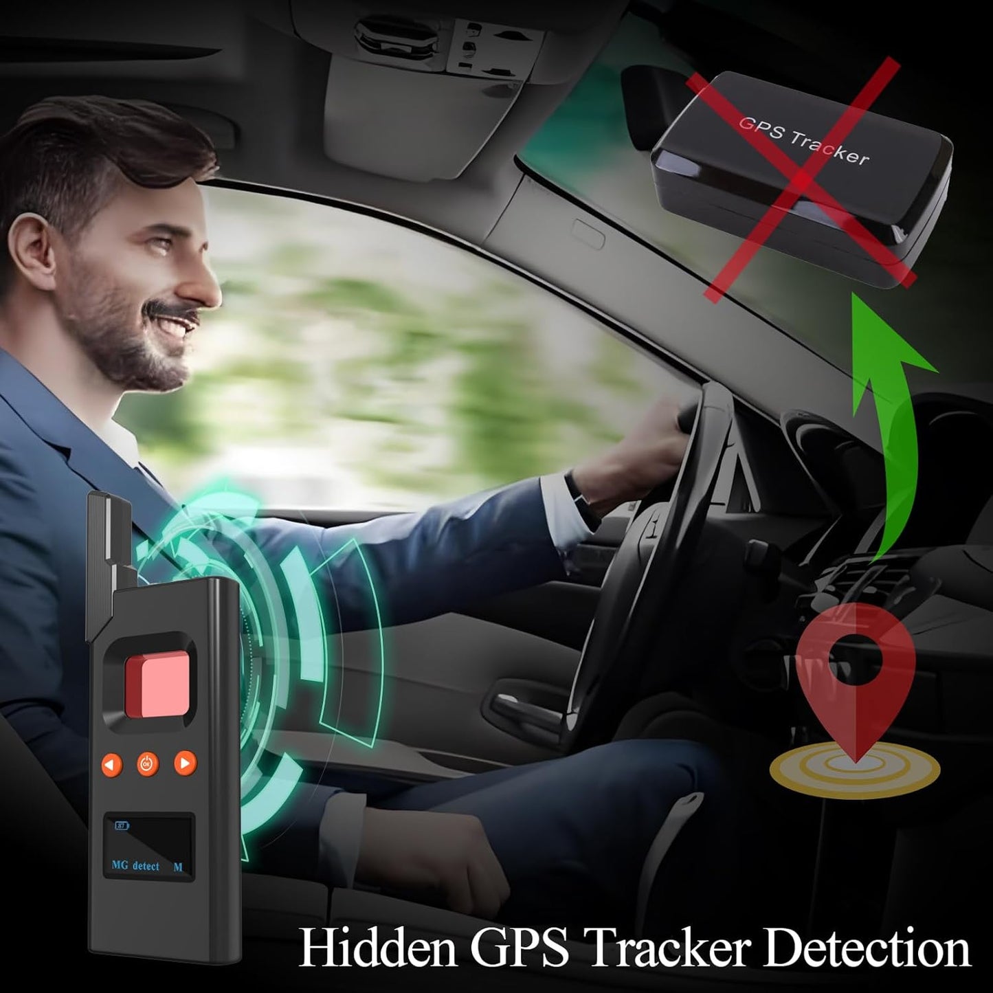 K-Hidden Camera Detector Spy Camera Finder Bug Tracker Detector