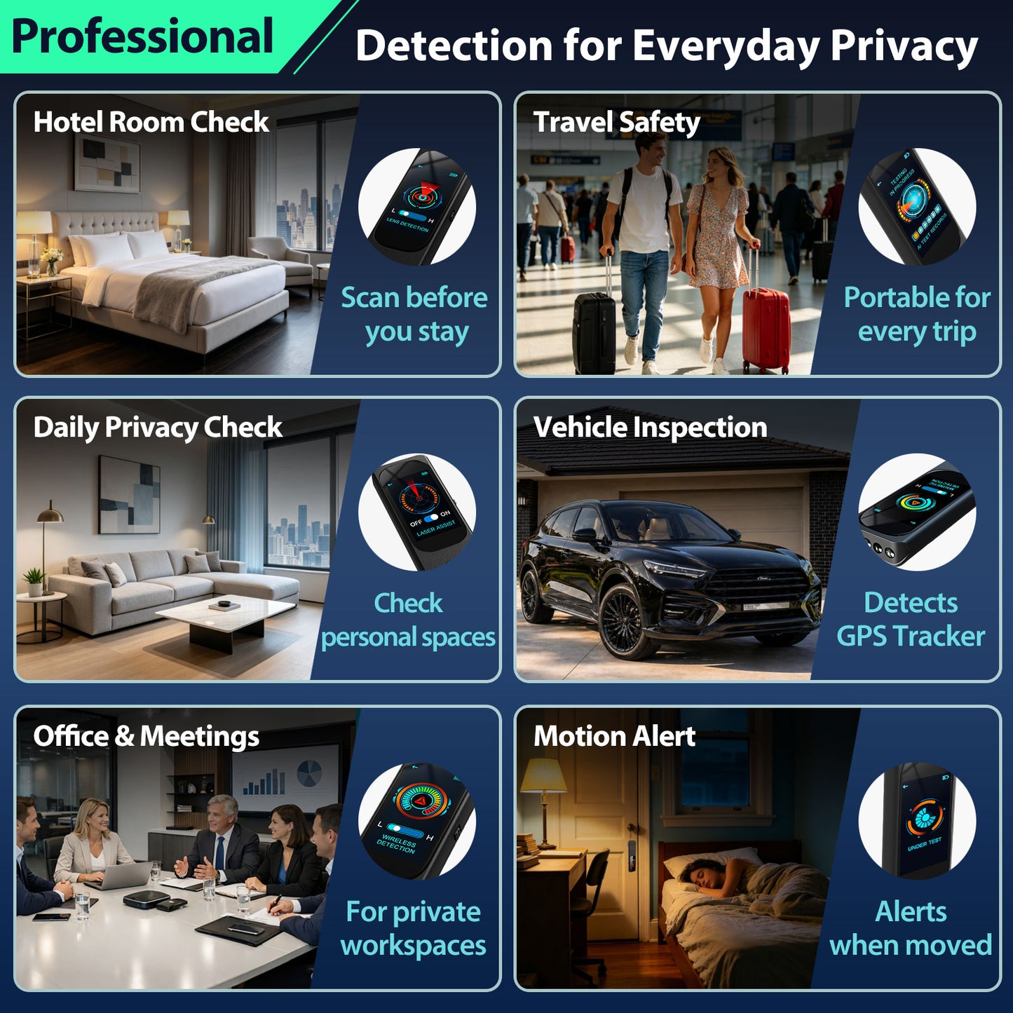 K-F666 AI Hidden Camera Detector and GPS Tracker Detector-JMDHKK