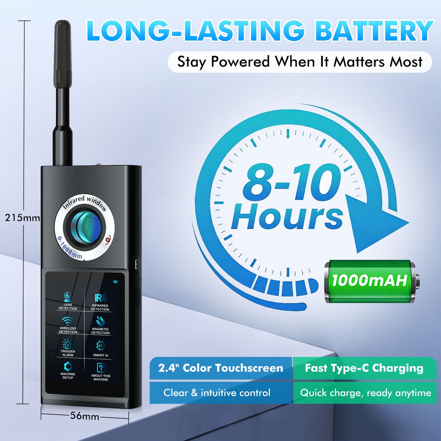K-F888 Hidden Camera Detector & GPS Tracker Detector-JMDHKK