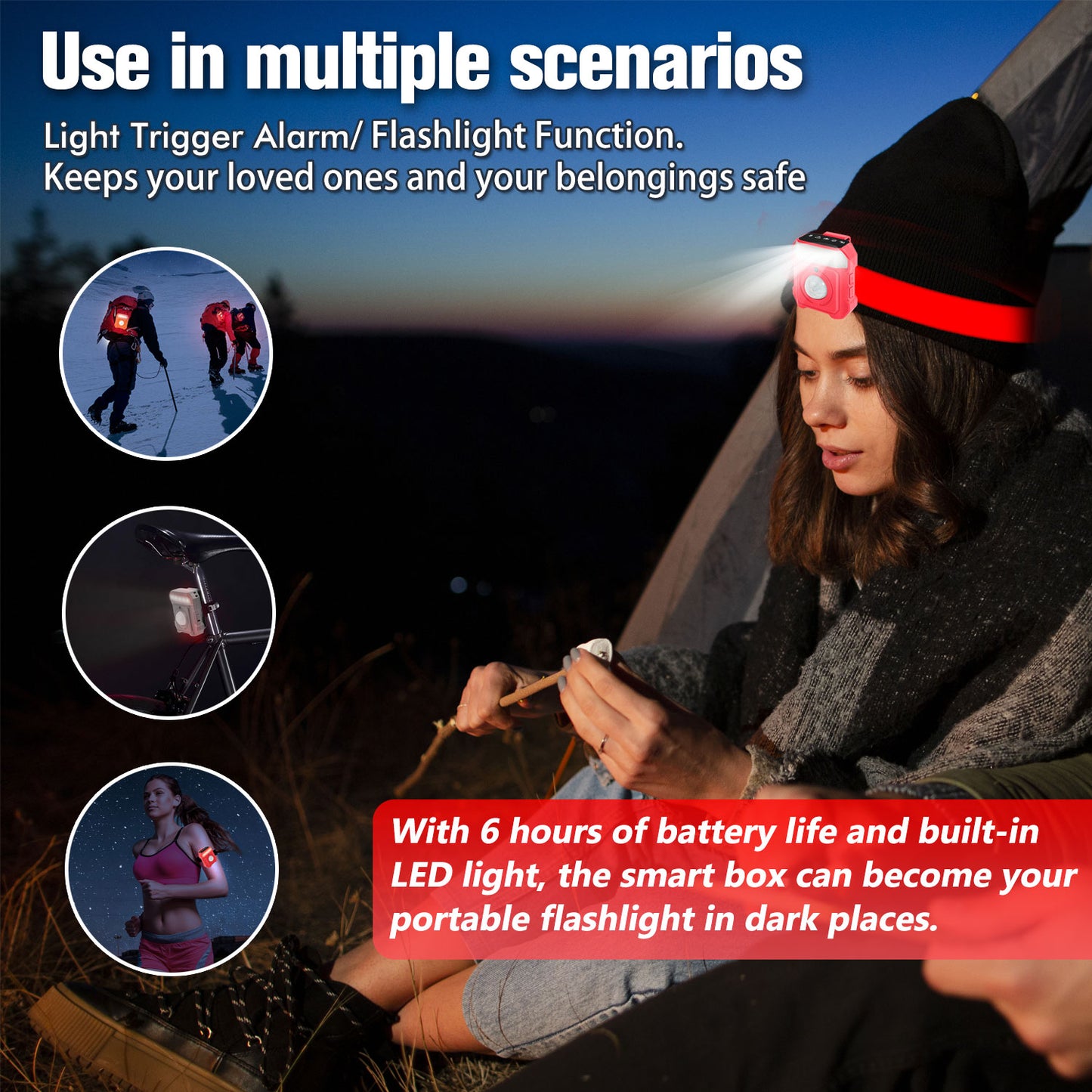 JMDHKK Multi Function 7 in 1 Smart Alarm Box