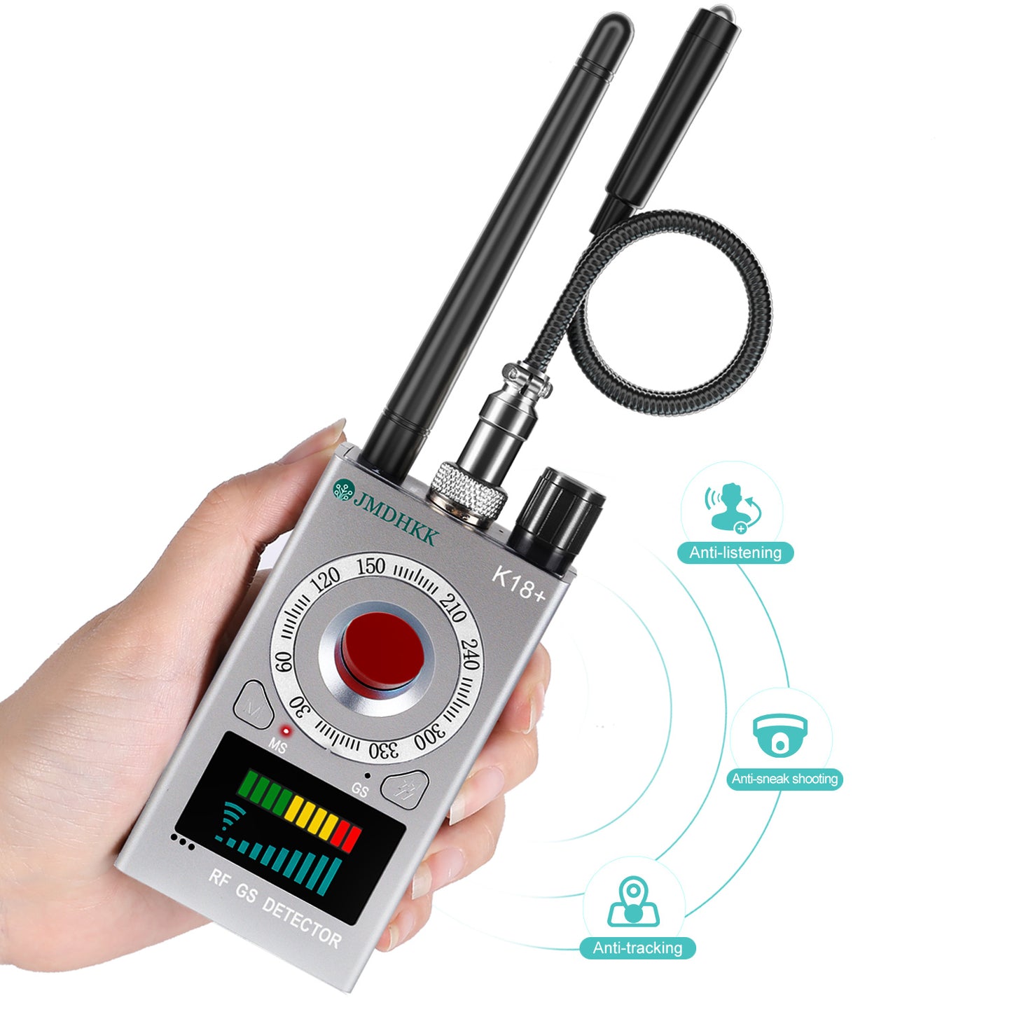 JMDHKK K18+ Hidden Camera Detector, Spy Camera Finder, Bug Detector