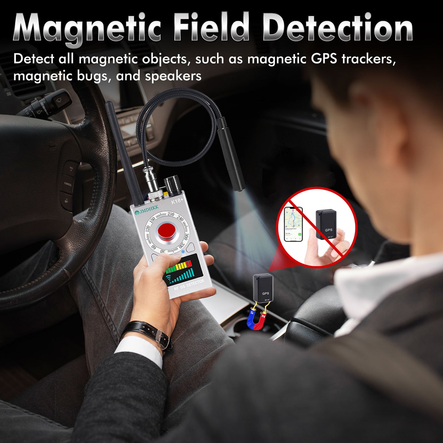 JMDHKK K18+ Hidden Camera Detector, Spy Camera Finder, Bug Detector