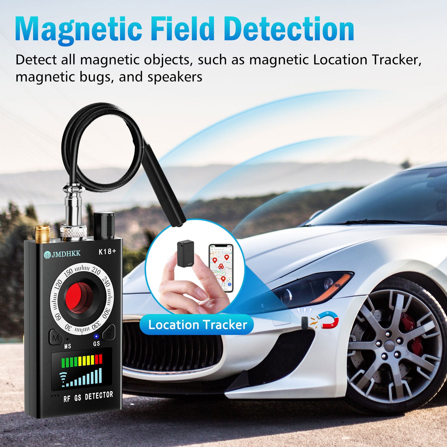 JMDHKK K18+ Hidden Camera Detectors for Travel, Hotels, Offices, Cars