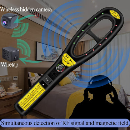 K-Hidden Camera Detectors, Listening Device Detector Tracker Detector Bug for Car, Hotel, Meeting