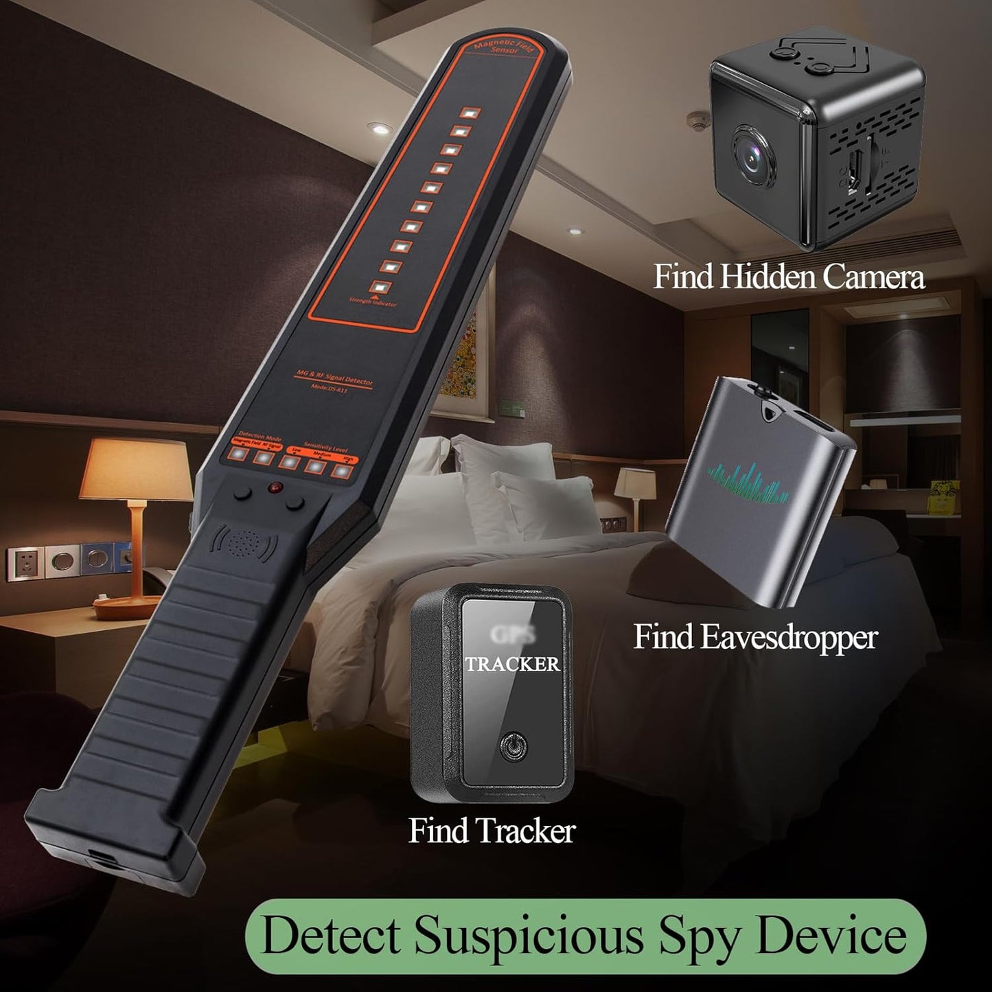 K-Camera Finder, Hidden Camera Detector, Bug Detector, Car Tracking Detector