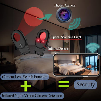 K-Hidden Camera Detector Bug Sweeper Camera Finder Listening Device Tracker Detector