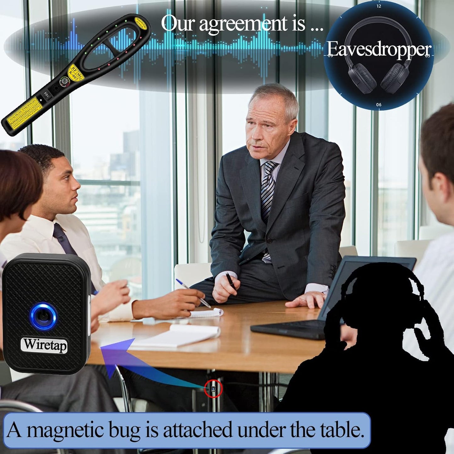 K-Hidden Camera Detectors, Listening Device Detector Tracker Detector Bug for Car, Hotel, Meeting