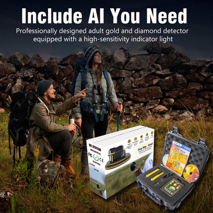 K-Professional Underground Metal Detector – High-Precision Gold, Silver, Copper, Jewelry & Ore Finder with Rapid Positioning