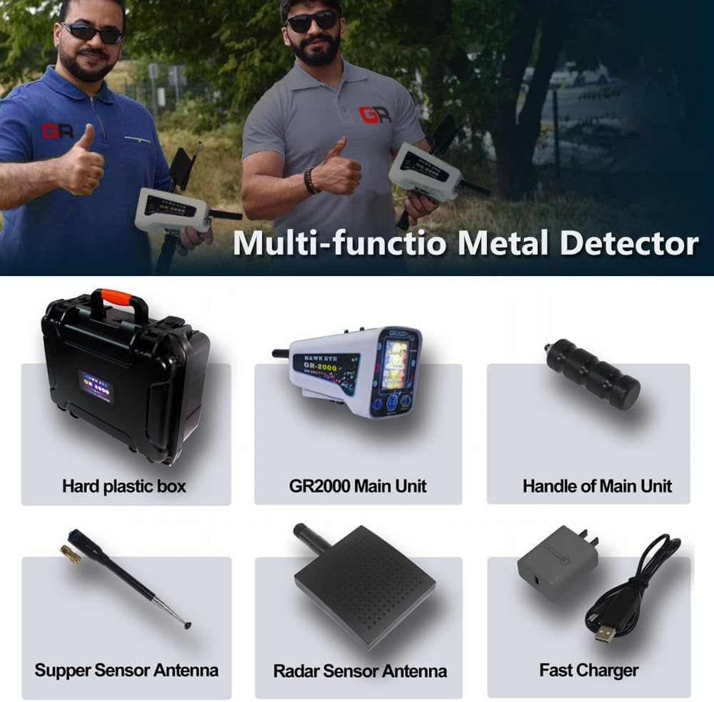 K-GR2000 Waterproof Metal Detector – High-Sensitivity Gold & Treasure Finder for Adults
