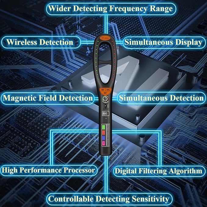K-Camera Detectors, Listening Device Scanner Comprehensive Detection for Cameras