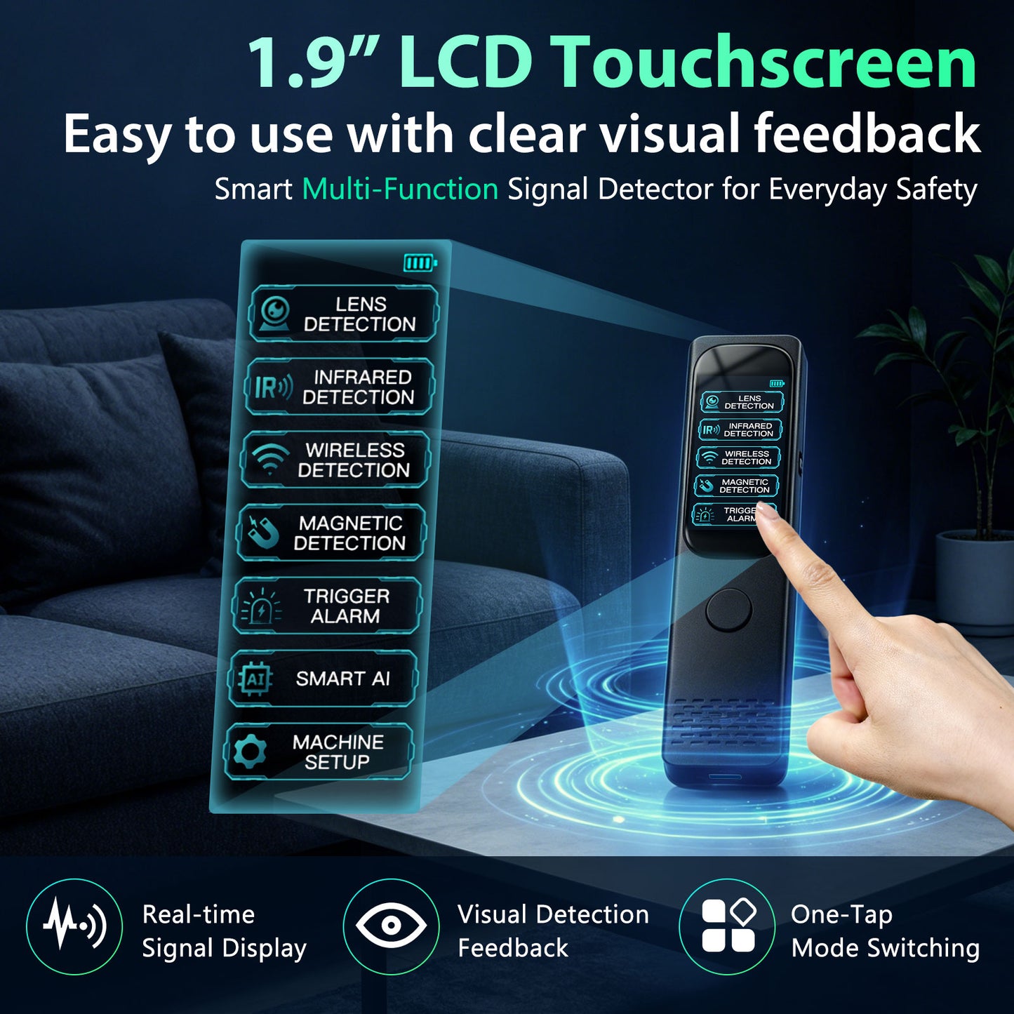 K-F666 AI Hidden Camera Detector and GPS Tracker Detector-JMDHKK