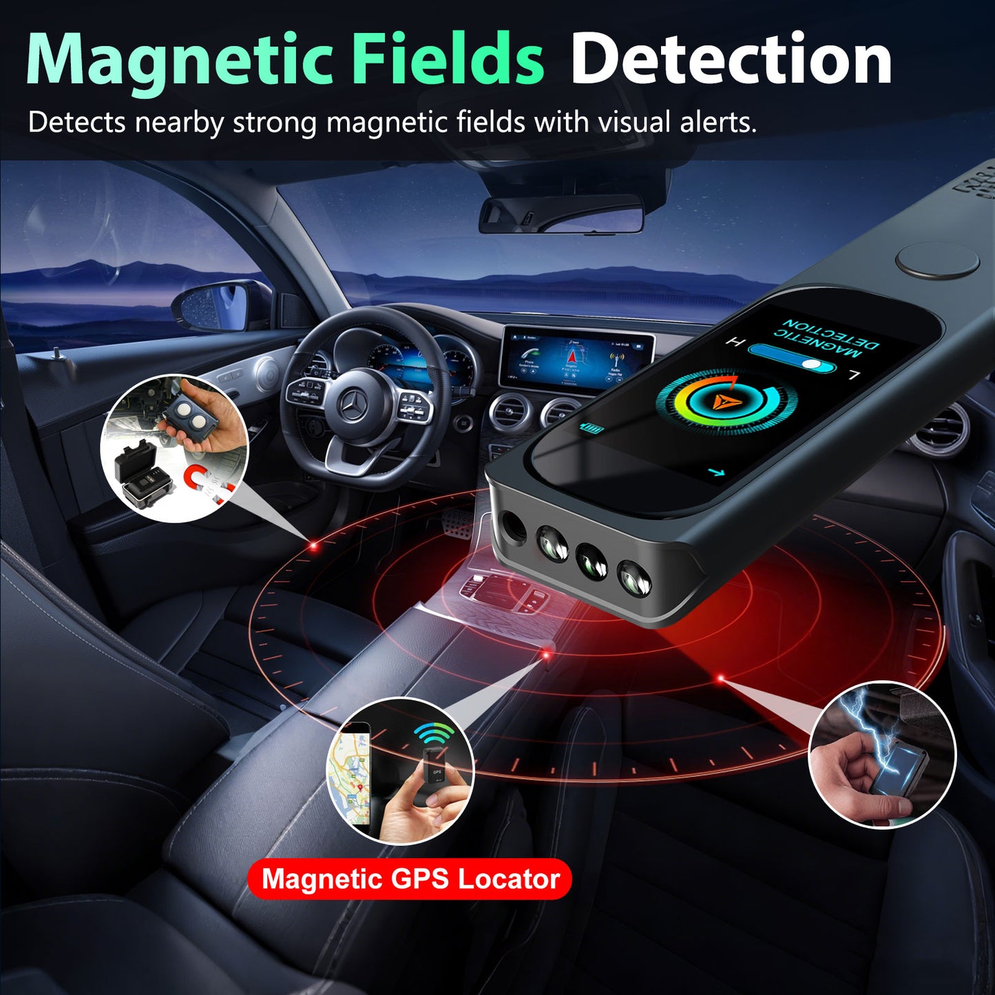 K-F666 AI Hidden Camera Detector and GPS Tracker Detector-JMDHKK