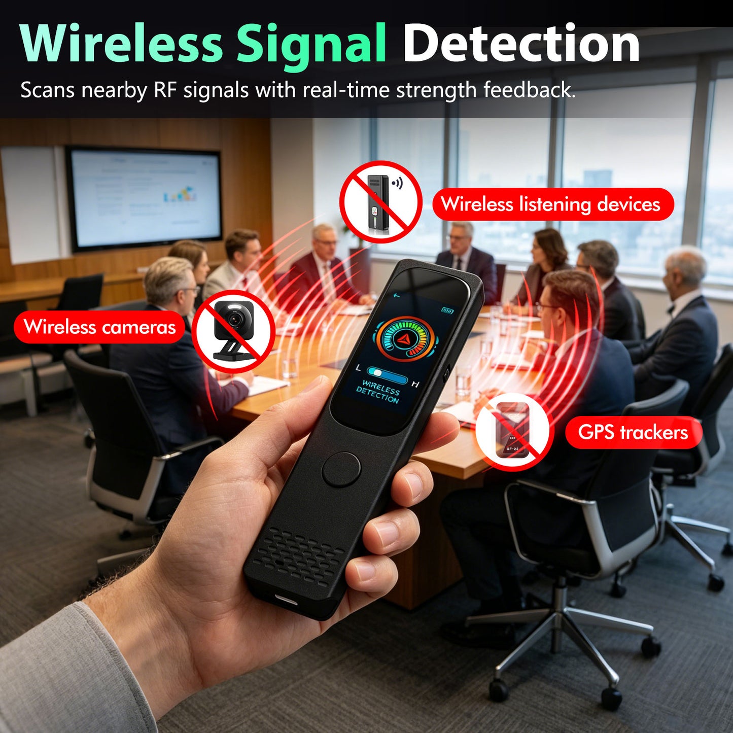 K-F666 AI Hidden Camera Detector and GPS Tracker Detector-JMDHKK