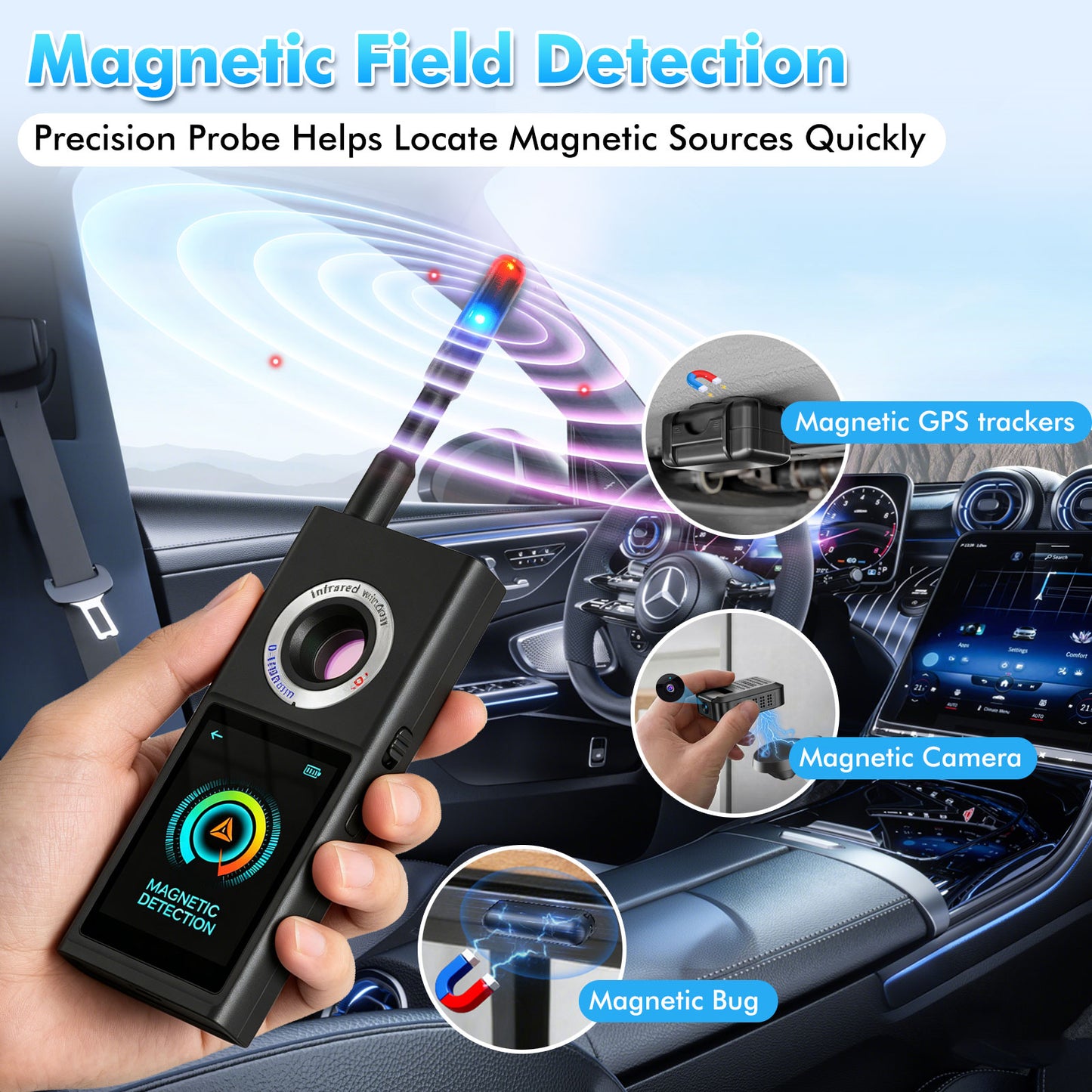 K-F888 Hidden Camera Detector & GPS Tracker Detector-JMDHKK