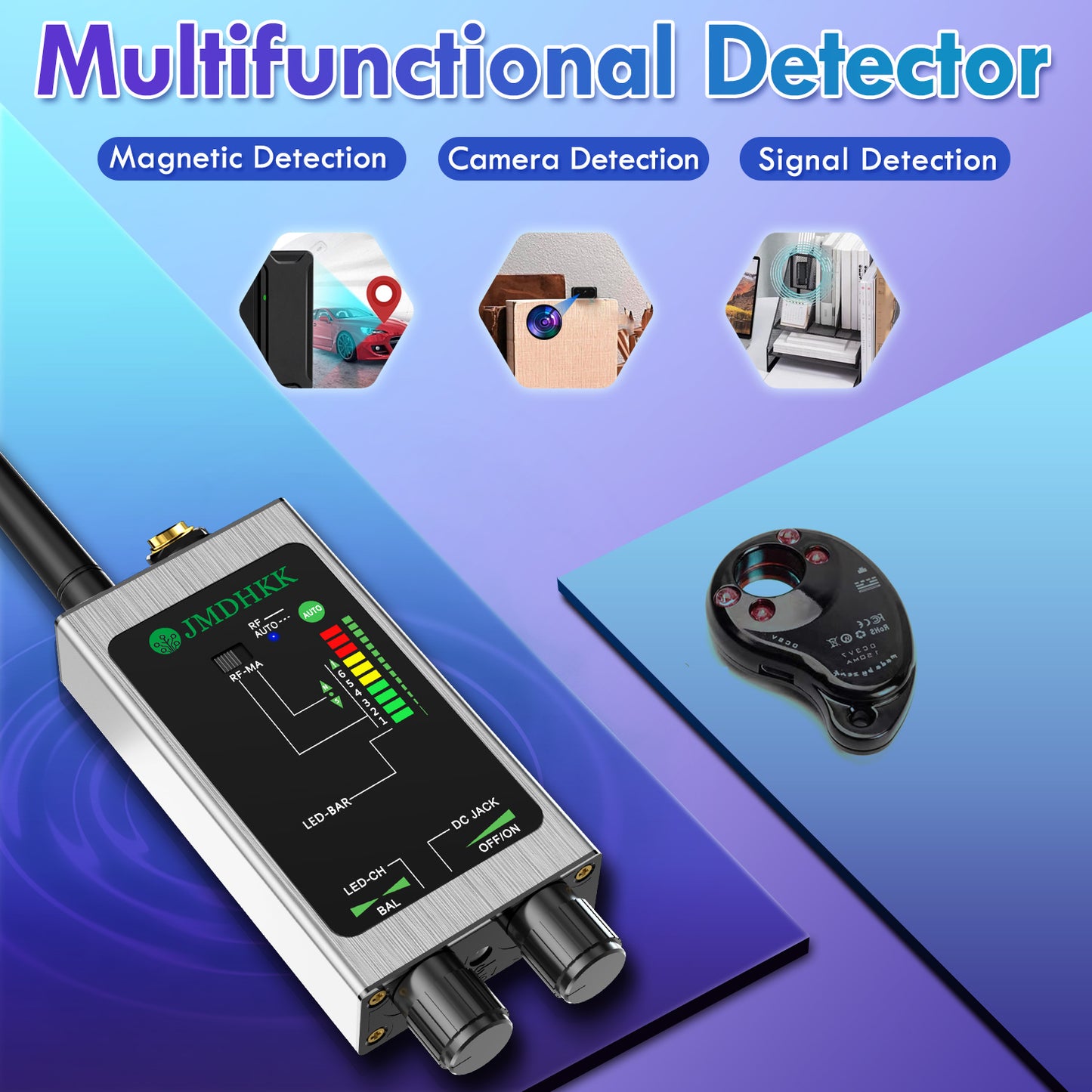 JMDHKK M8000 Hidden Camera Detector, Bug Detector