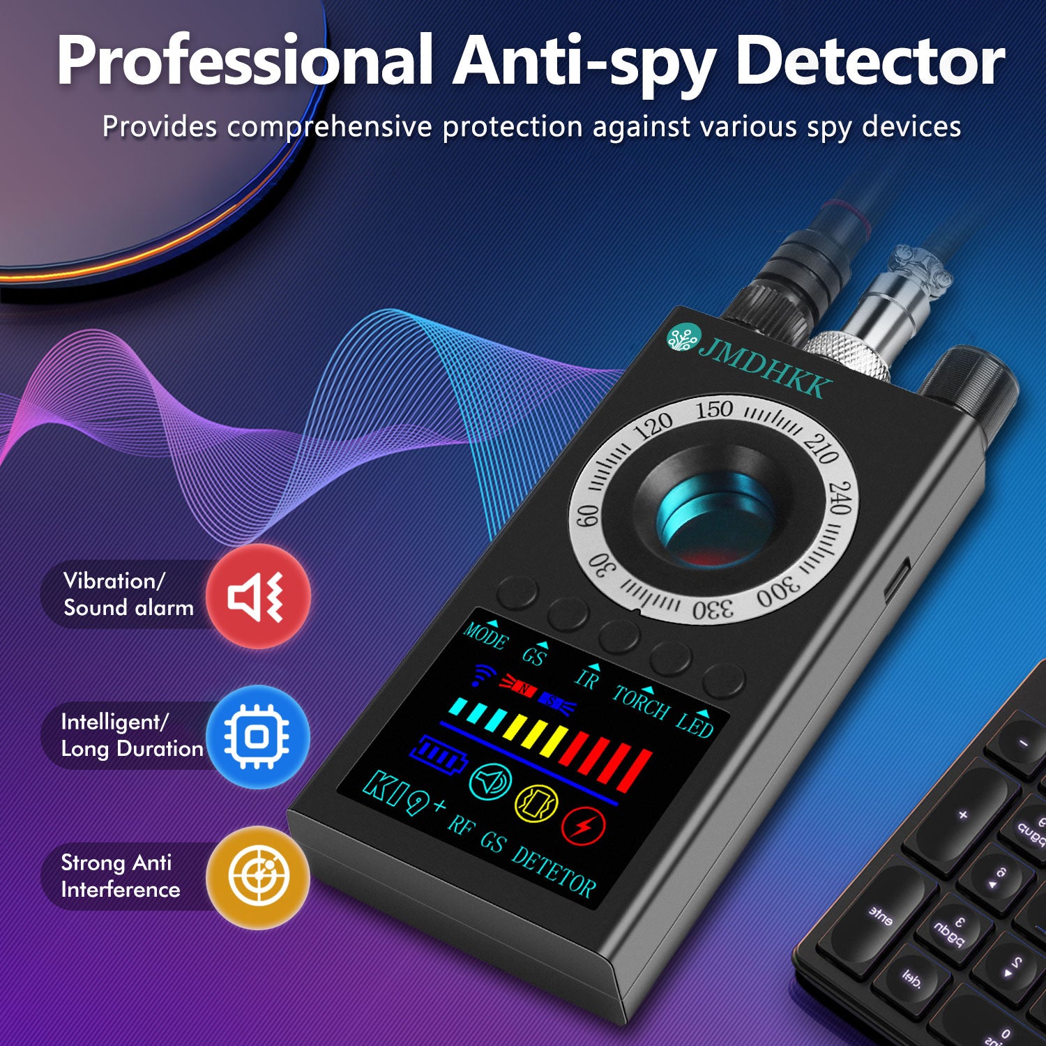 セキュリティ・セーフティ KAHS JMDHKK K19 Hidden Camera Detector, Bug Detector, Signal Detector