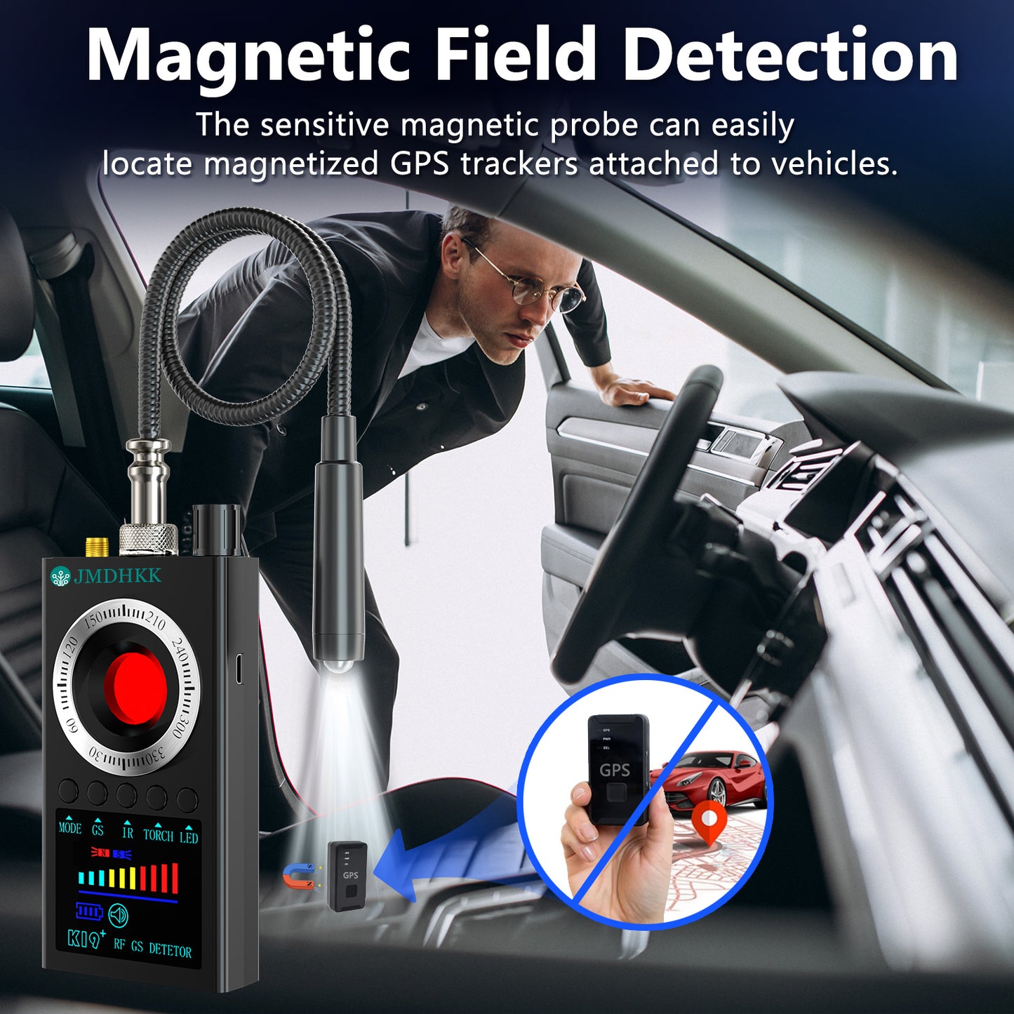 JMDHKK K19 Hidden Camera Detector, Bug Detector, Signal Detector