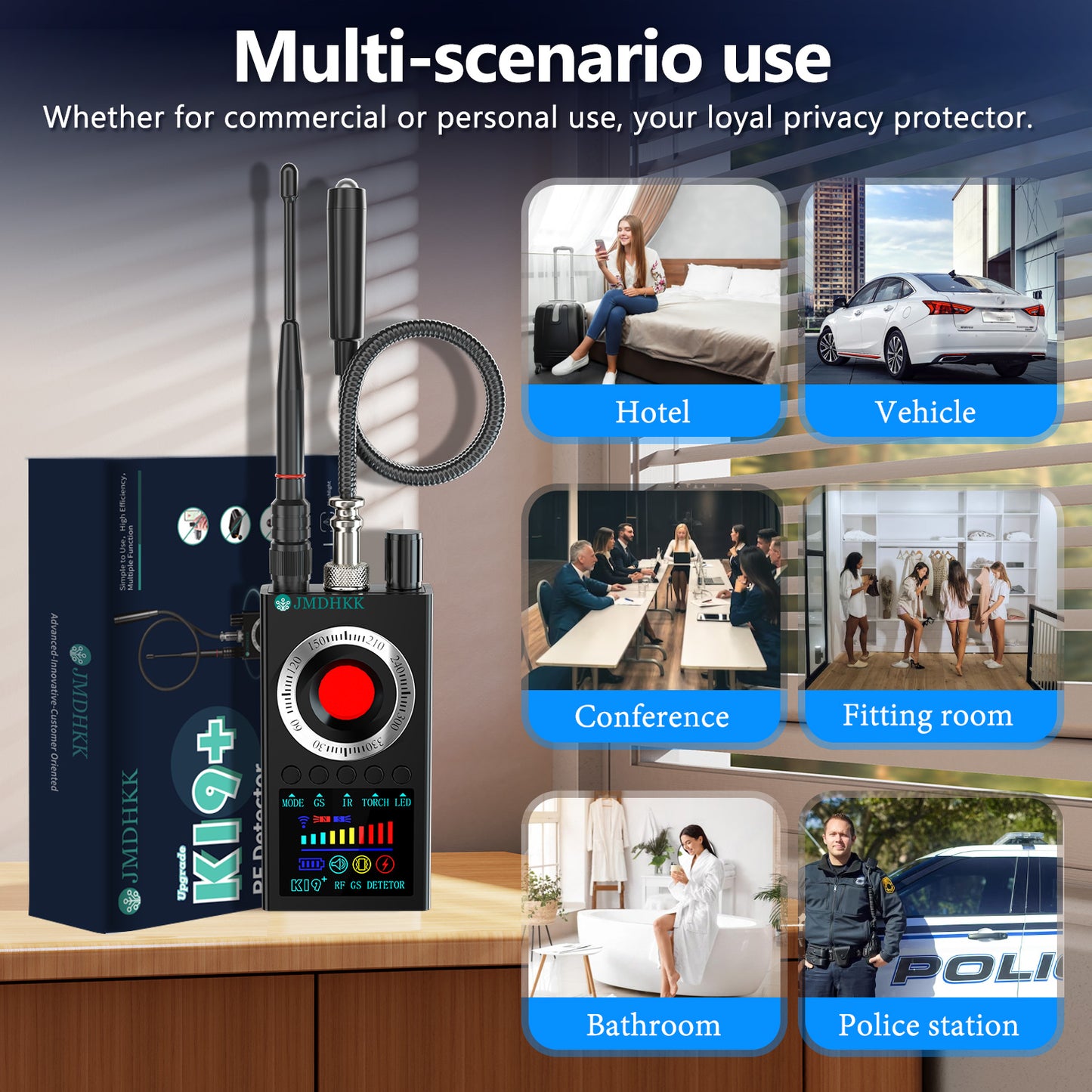 JMDHKK K19 Hidden Camera Detector, Bug Detector, Signal Detector